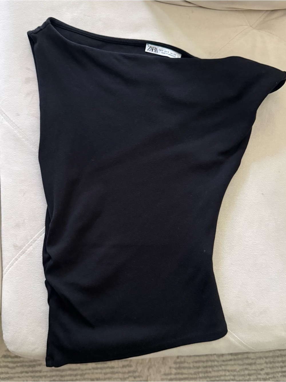 Zara Black One-Shoulder Camisole